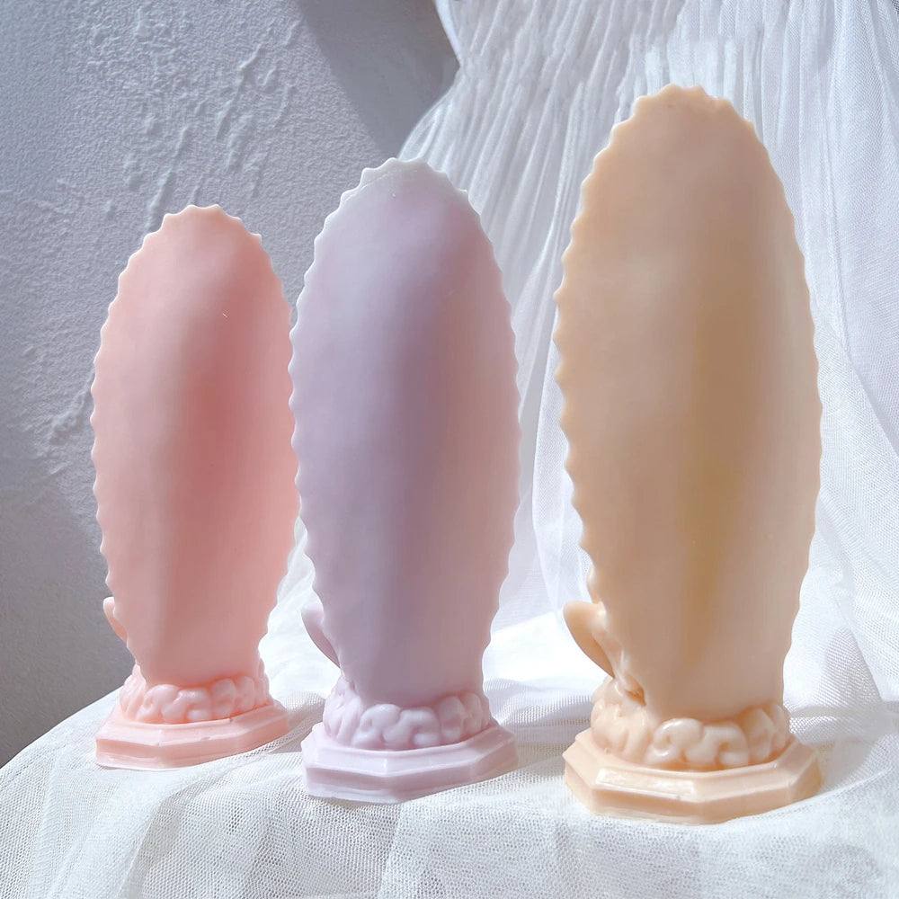 Virgin Mary Statue Candle Silicone mould