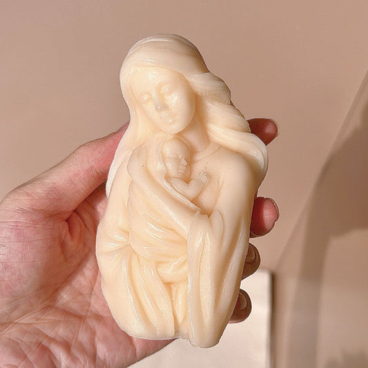 DIY Virgin Mary Statue Silicone Candle Mould