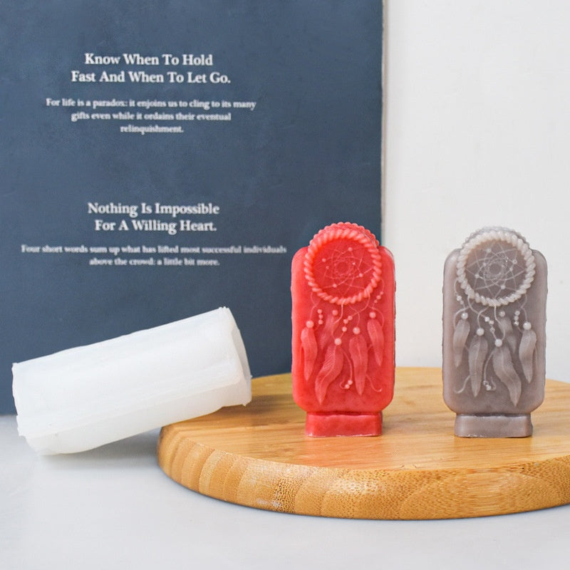 Leaves Stone Monument Candle Silicone mould