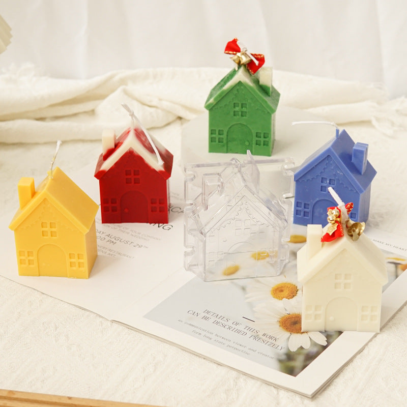 Christmas house Candle Mould