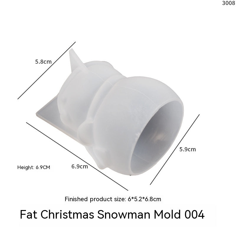 Christmas Ornament Silicone Candle Mould