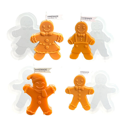Christmas Gingerbread Man Candle Mould