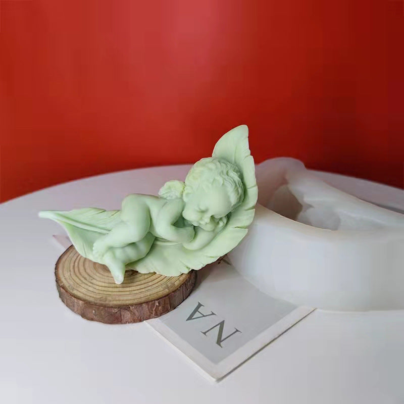 Sleeping Angel Baby Silicone Candle Mould