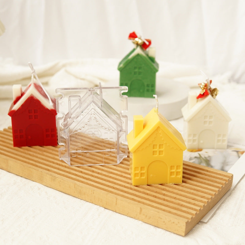 Christmas house Candle Mould