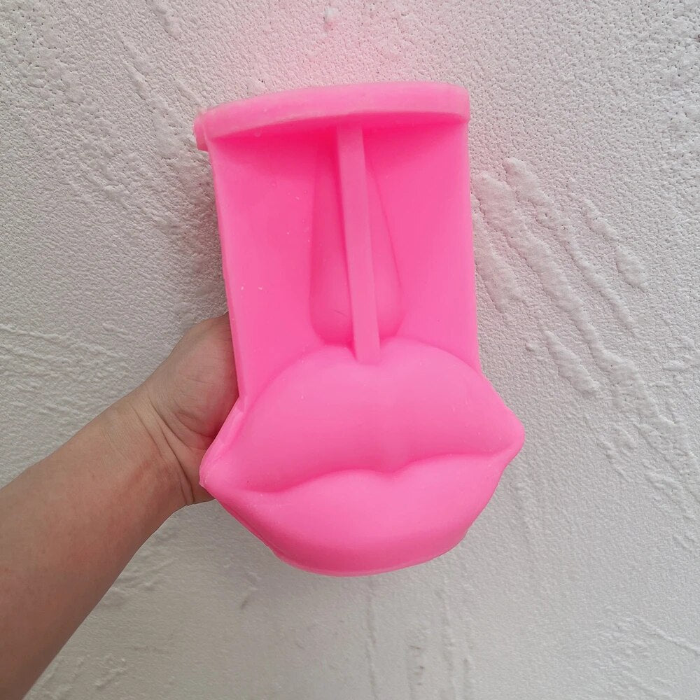 Facial Features Lip Nose Candle Mould