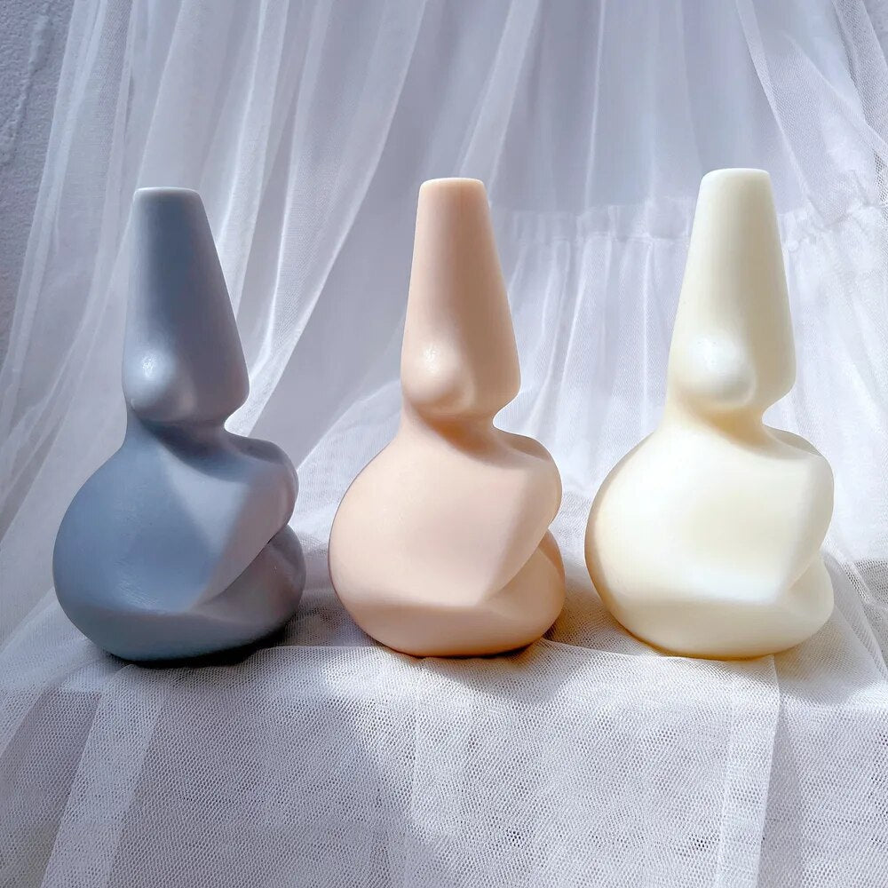 Facial Features Lip Nose Candle Mould