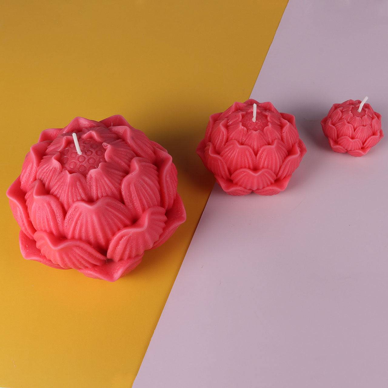 Add a Touch of Zen to Your Home with Lotus Flower Candle Making Mould Candles Moulds