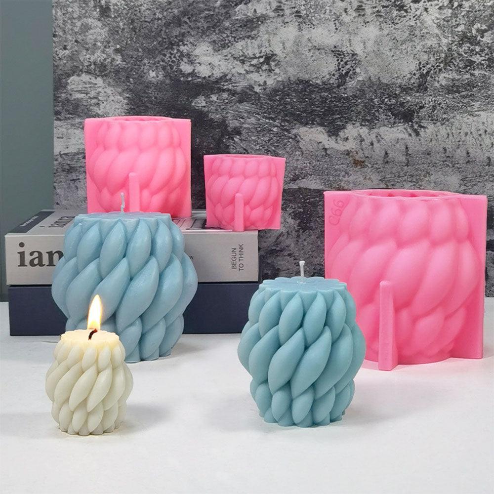 Aromatherapy Candle Silicone Mould Spiral Raindrop Creativity Candles Moulds