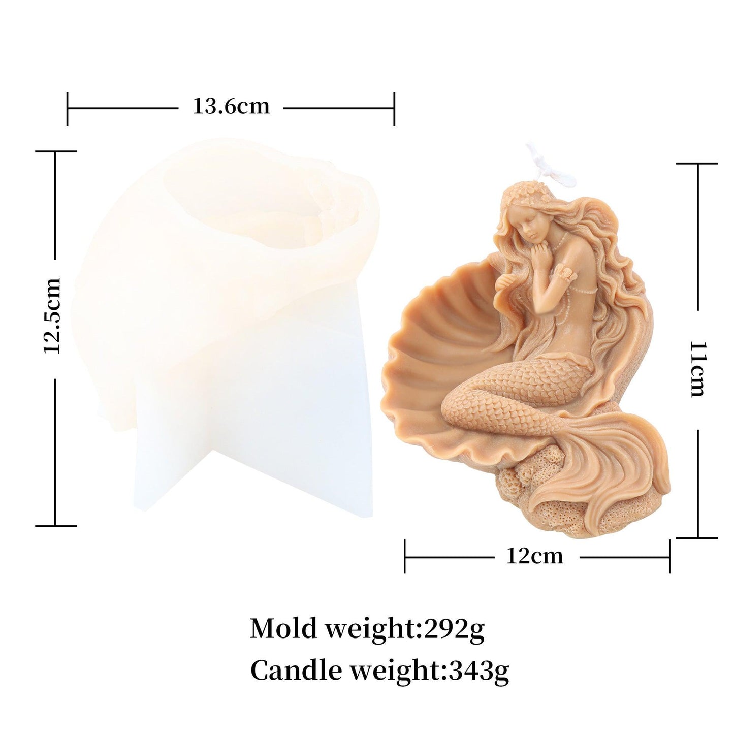 Astronaut Mermaid and Goddess DIY Candle Mould Candles Moulds