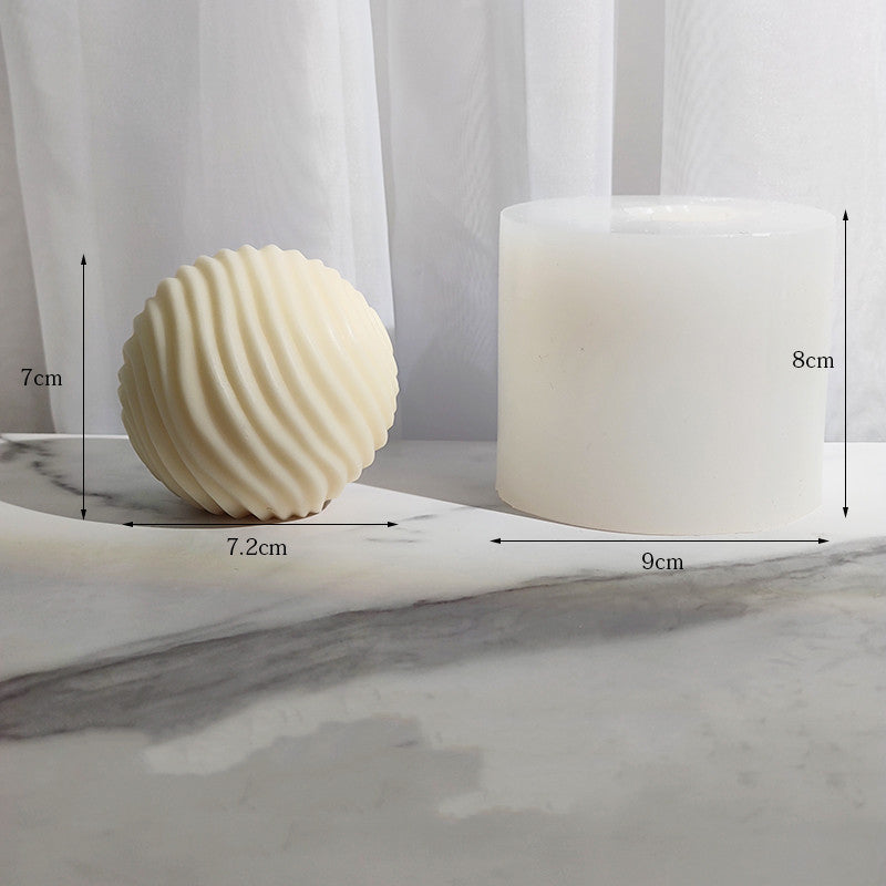Ball Ripple Candle Mould for Professional-Quality Candles Candles Moulds