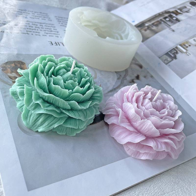 Bloom Into Candle Making with a Peony Flower Silicone Mould: Perfect for DIYers Candles Moulds
