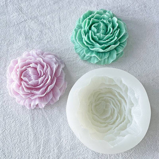 Bloom Into Candle Making with a Peony Flower Silicone Mould: Perfect for DIYers Candles Moulds