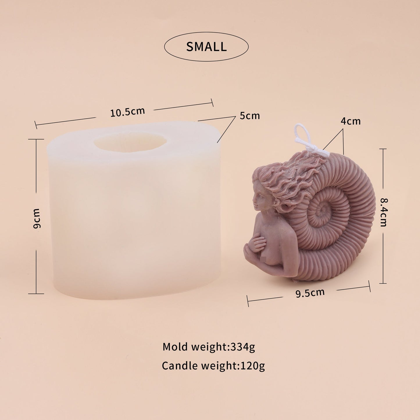Bring the Mystical Beauty of the Ocean into Your Home with a Conch Mermaid Candle Making Mould Candles Moulds