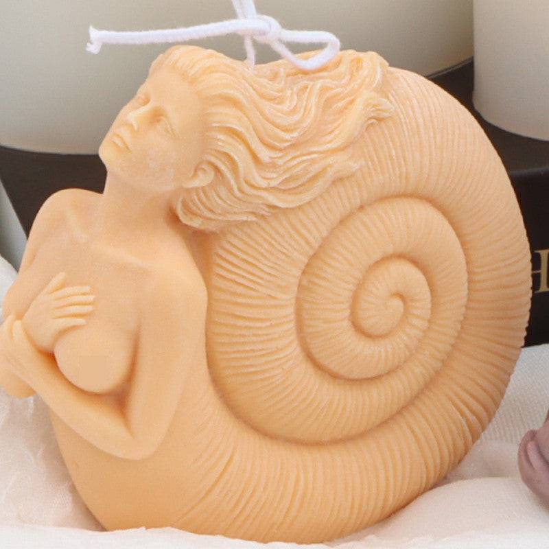 Bring the Mystical Beauty of the Ocean into Your Home with a Conch Mermaid Candle Making Mould Candles Moulds