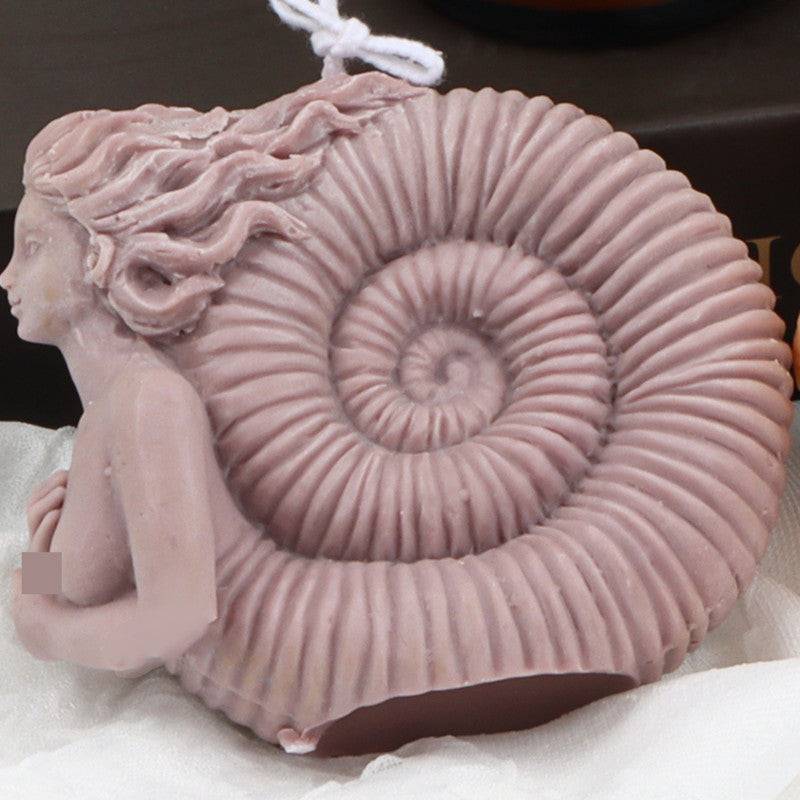 Bring the Mystical Beauty of the Ocean into Your Home with a Conch Mermaid Candle Making Mould Candles Moulds