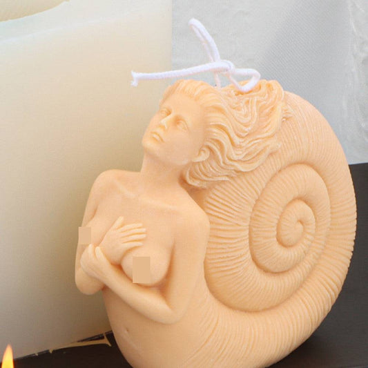 Bring the Mystical Beauty of the Ocean into Your Home with a Conch Mermaid Candle Making Mould Candles Moulds