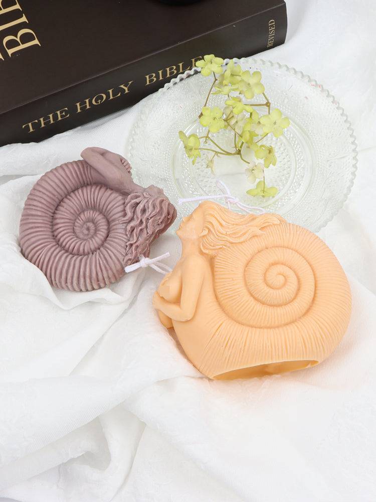 Bring the Mystical Beauty of the Ocean into Your Home with a Conch Mermaid Candle Making Mould Candles Moulds