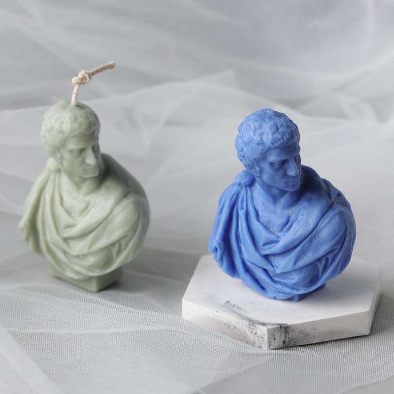 Brutus Portrait Decoration Candle Mould Candles Moulds