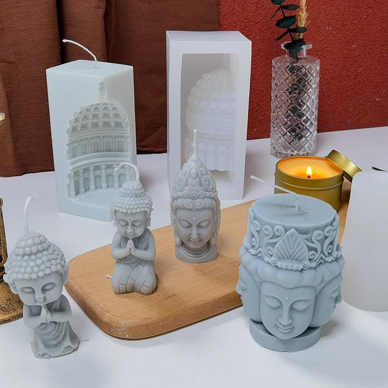 Buddha Scented Candle Silicone Mould Candles Moulds