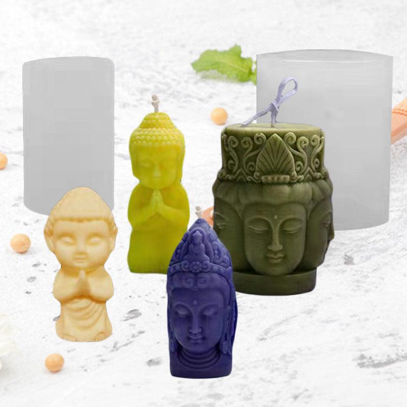 Buddha Statue Candle Silicone Moulds Candles Moulds