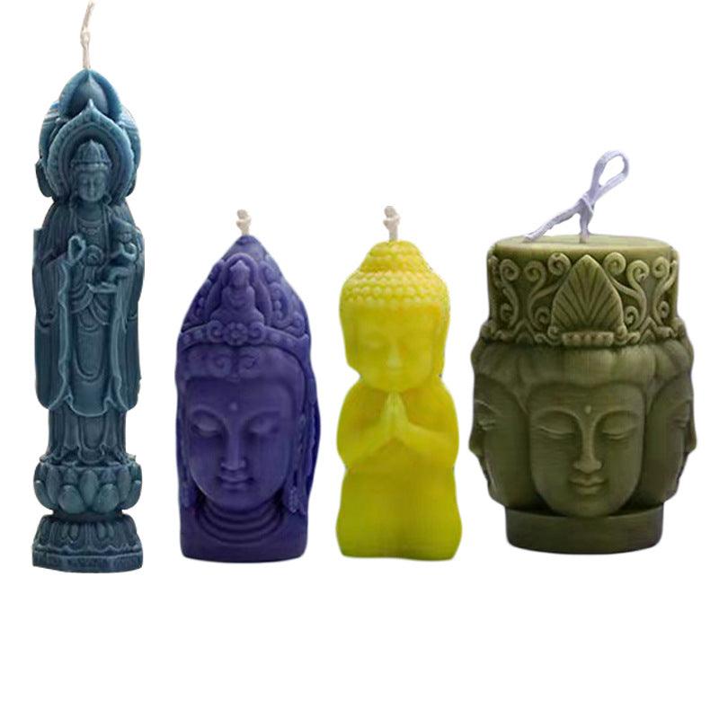 Buddha Statue Candle Silicone Moulds Candles Moulds