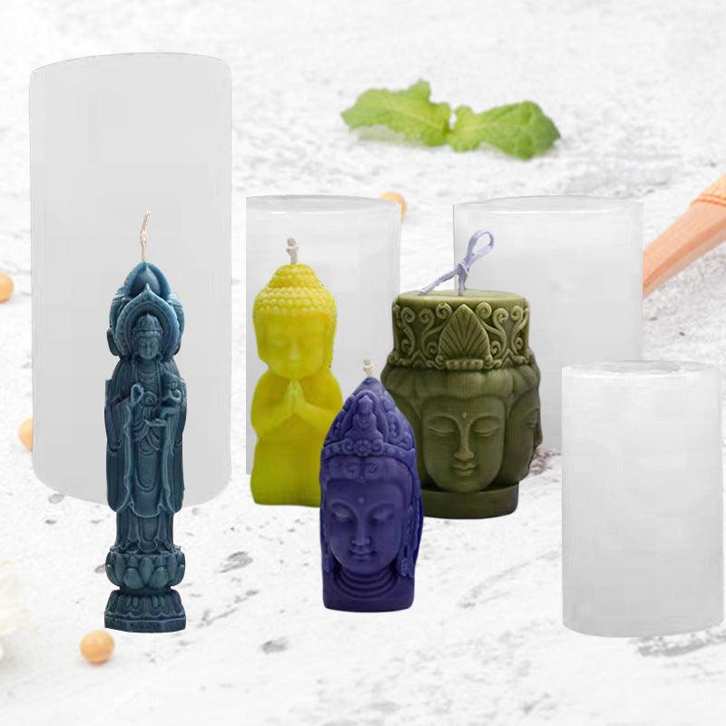 Buddha Statue Candle Silicone Moulds Candles Moulds