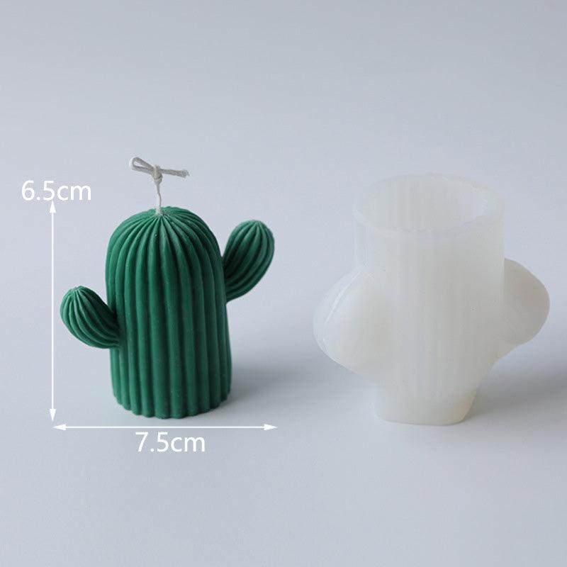 Cactus Shape Silicone Candles Mould - DIY Gifts for Home Décor Candles Moulds