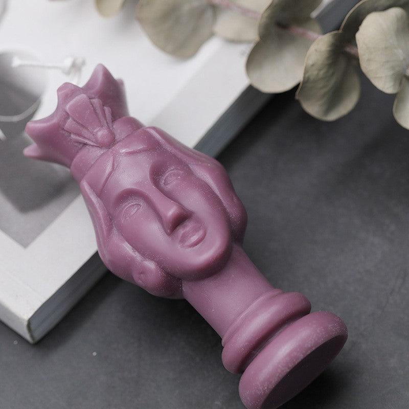 Chess Pawns King and Queen Aromatherapy candle Mould Candles Moulds