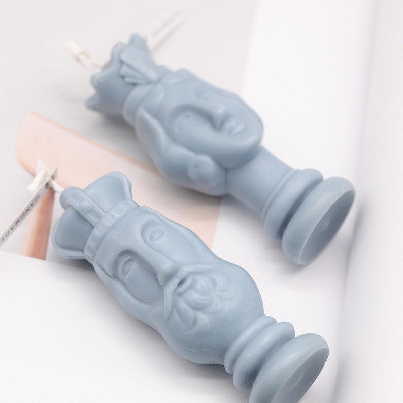 Chess Pawns King and Queen Aromatherapy candle Mould Candles Moulds