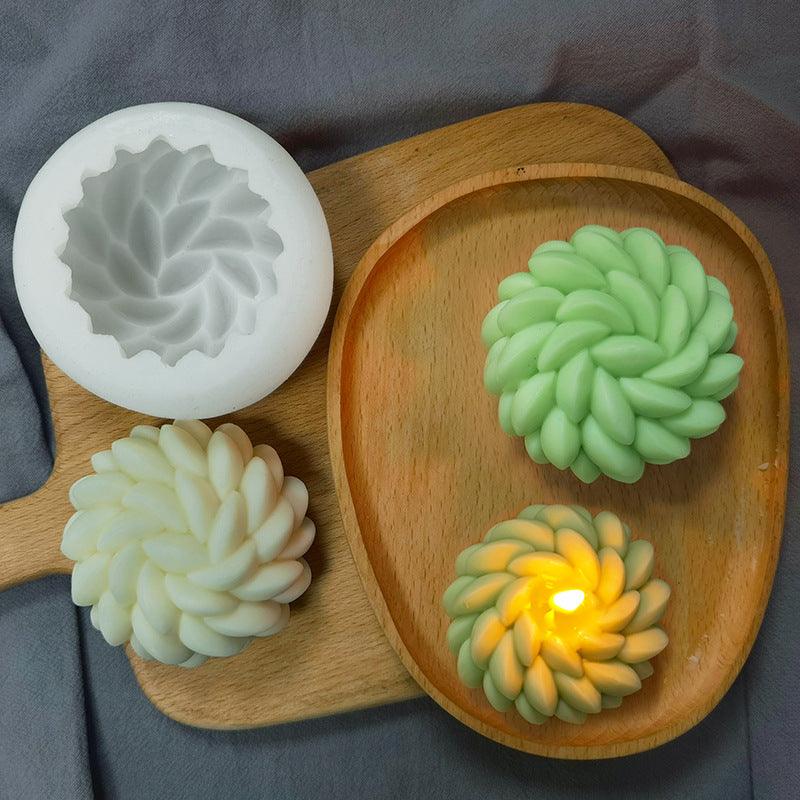 Christmas Joy Santa Flower Candle Mould Candles Moulds