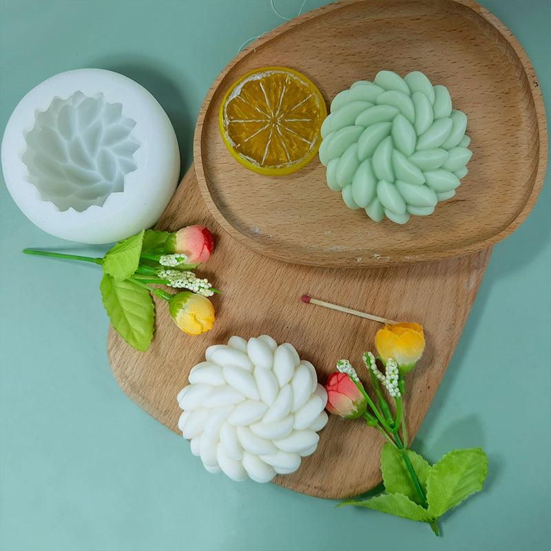 Christmas Joy Santa Flower Candle Mould Candles Moulds