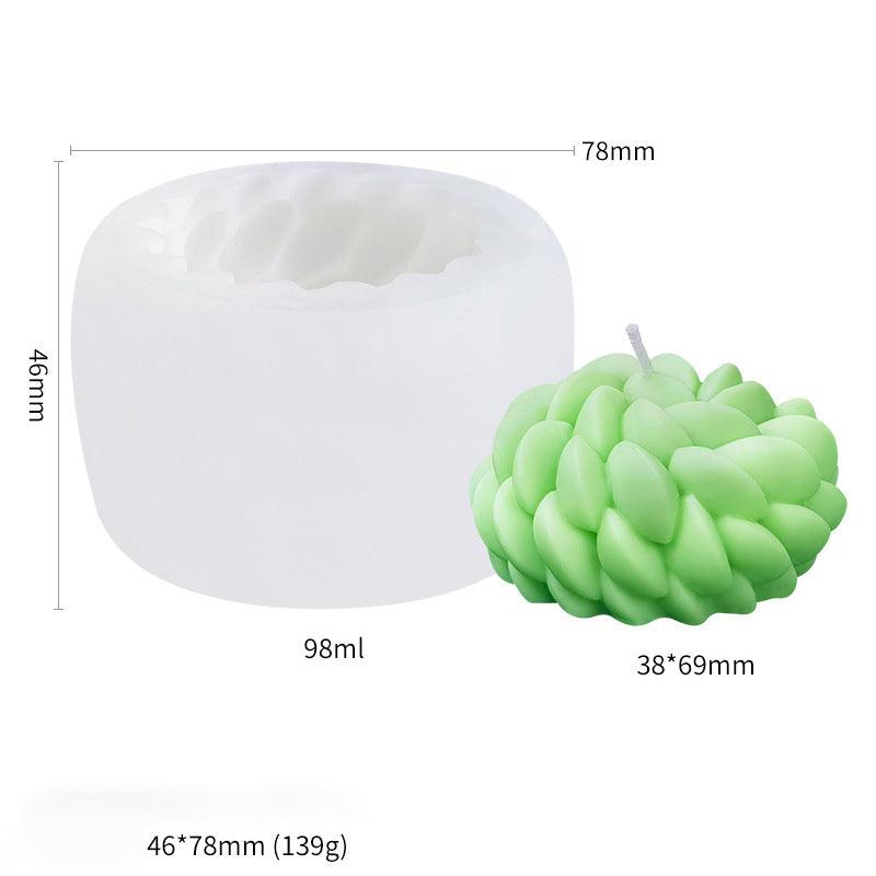 Christmas Joy Santa Flower Candle Mould Candles Moulds