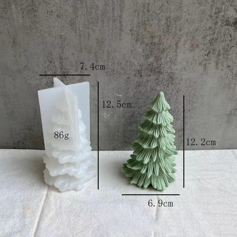 Christmas Tree Incense Candle Mould Three-dimensional Plaster Candles Moulds