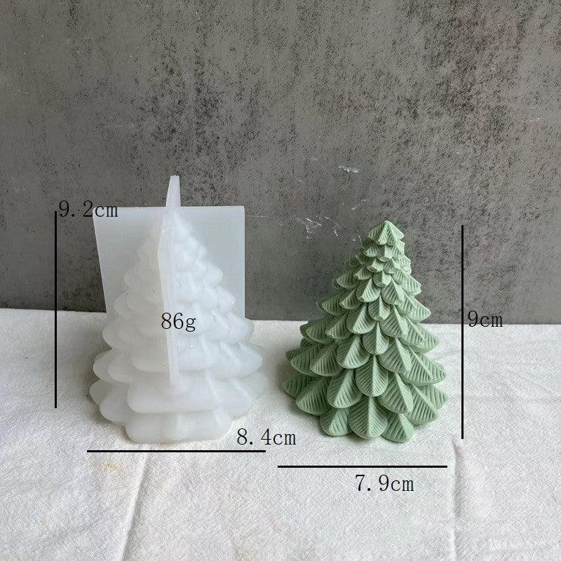 Christmas Tree Incense Candle Mould Three-dimensional Plaster Candles Moulds