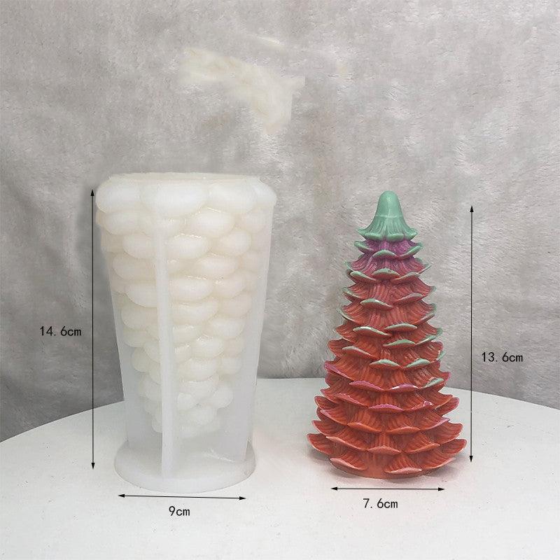 Christmas Tree Scented Candle Silicone Diy Mould Candles Moulds