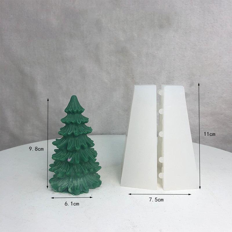 Christmas Tree Scented Candle Silicone Diy Mould Candles Moulds
