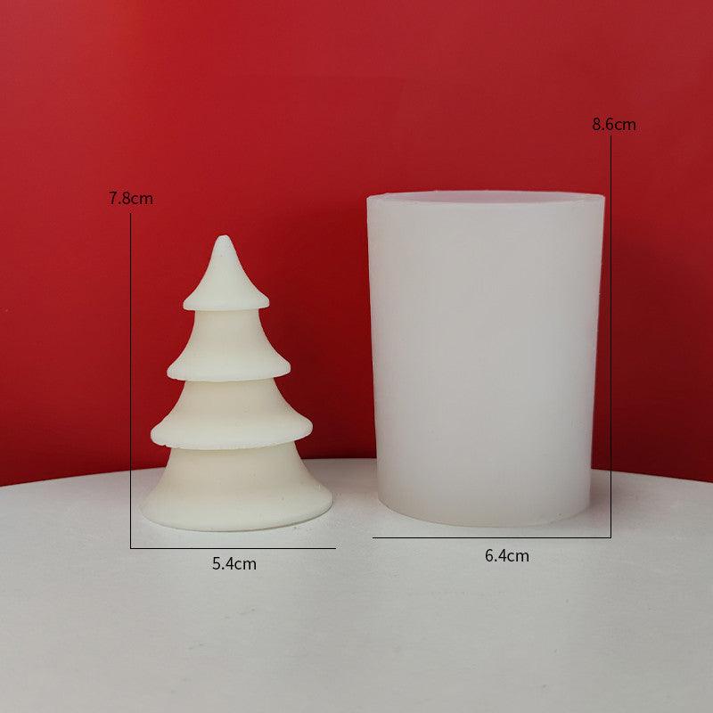 Christmas Tree Scented Candle Silicone Diy Mould Candles Moulds
