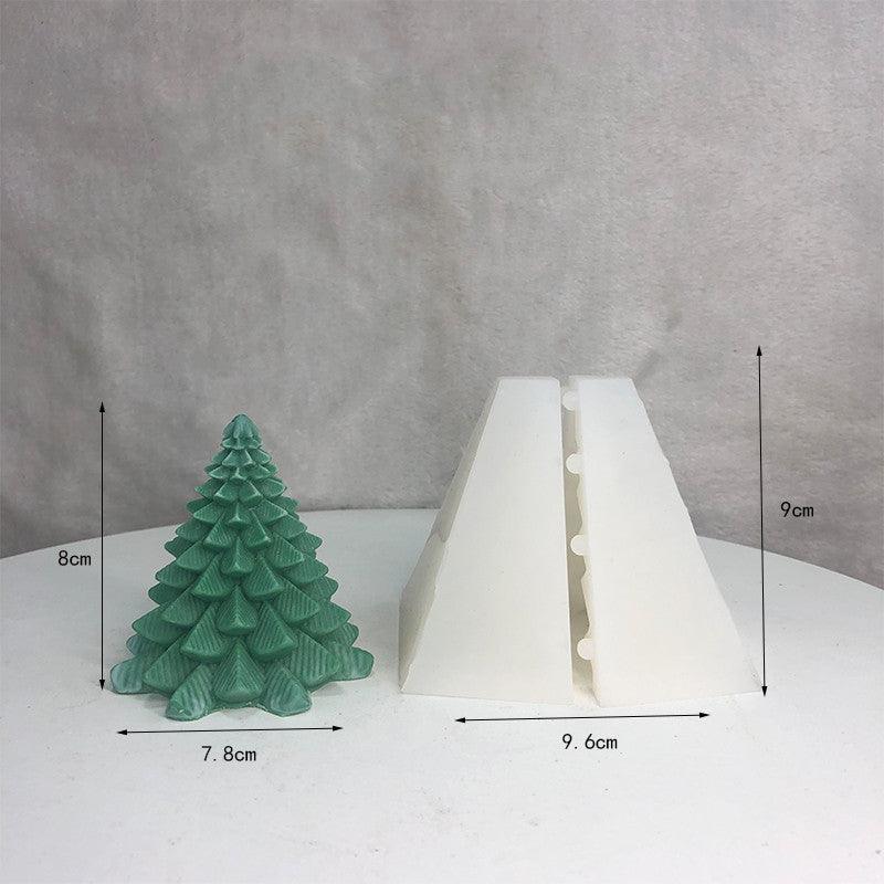 Christmas Tree Scented Candle Silicone Diy Mould Candles Moulds