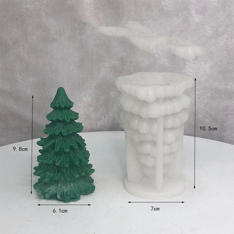 Christmas Tree Scented Candle Silicone Diy Mould Candles Moulds