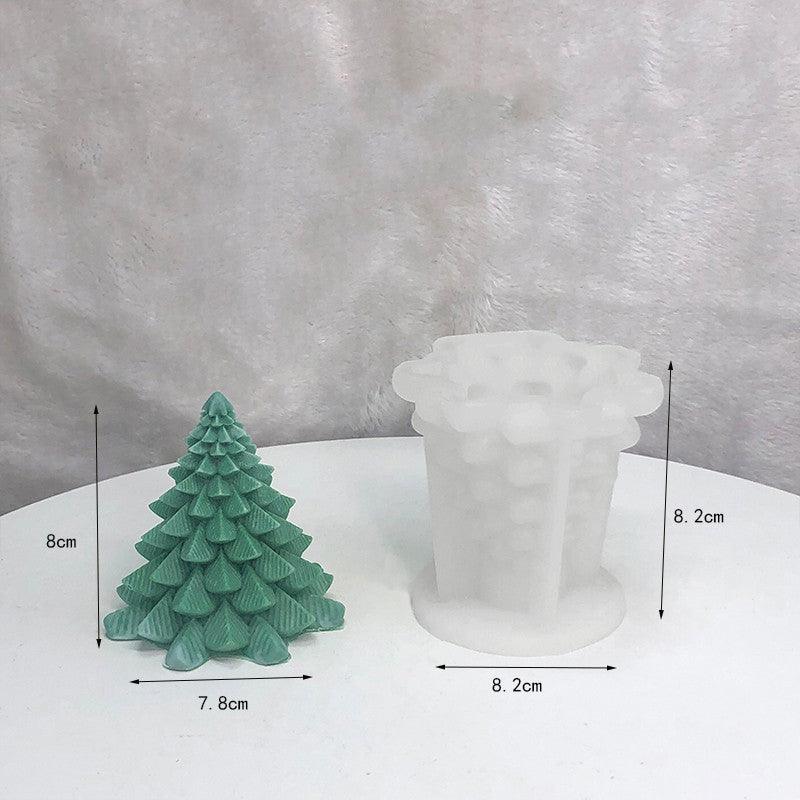 Christmas Tree Scented Candle Silicone Diy Mould Candles Moulds