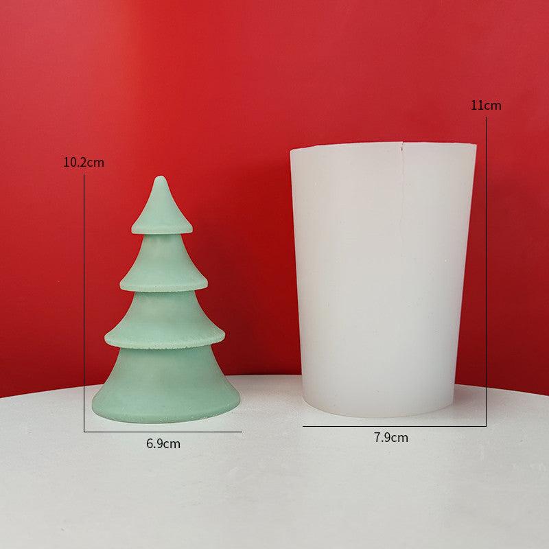Christmas Tree Scented Candle Silicone Diy Mould Candles Moulds