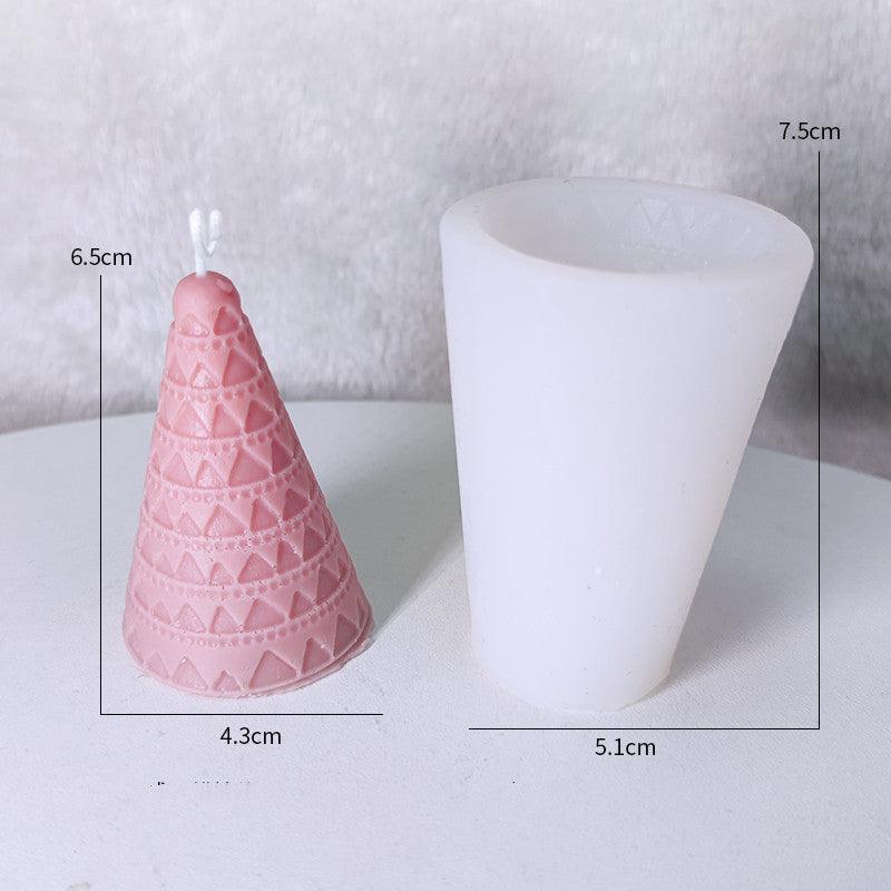 Christmas Tree Scented Candle Silicone Diy Mould Candles Moulds