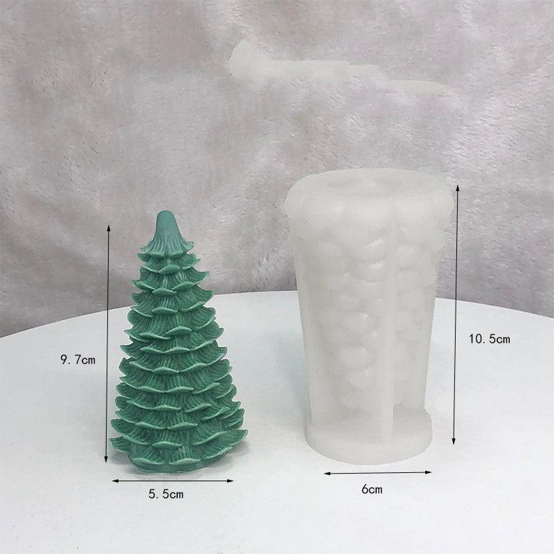 Christmas Tree Scented Candle Silicone Diy Mould Candles Moulds
