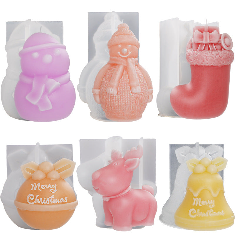 Christmas Ornament Silicone Candle Mould