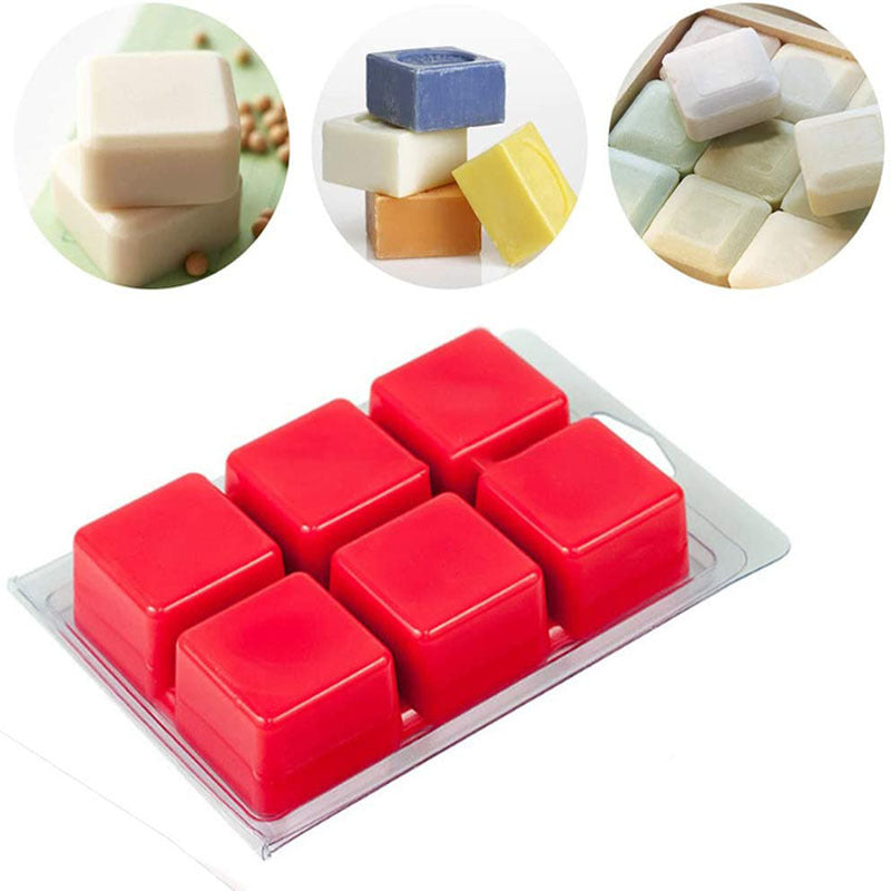 Clamshells Clear Mould & Tray Soap Square Candle-making Plastic Moulds Melt Wax Packs Candles Moulds