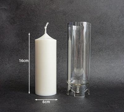Columnar Aromatherapy Crystal Clear Plastic Moulds for Candles Candles Moulds