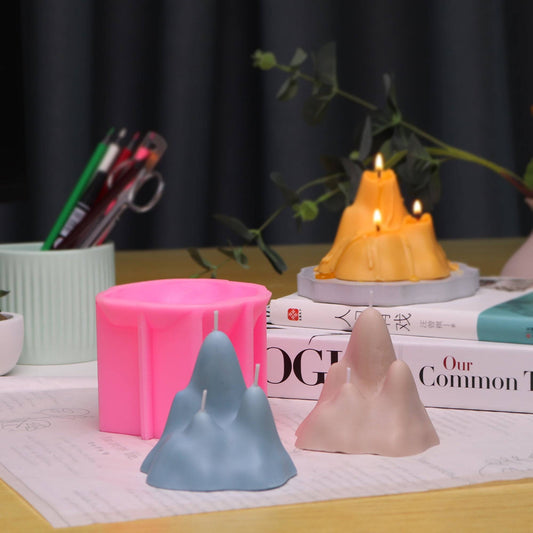 Craft Breathtaking Mountain Candles with Melting Mountain Mould Candles Moulds