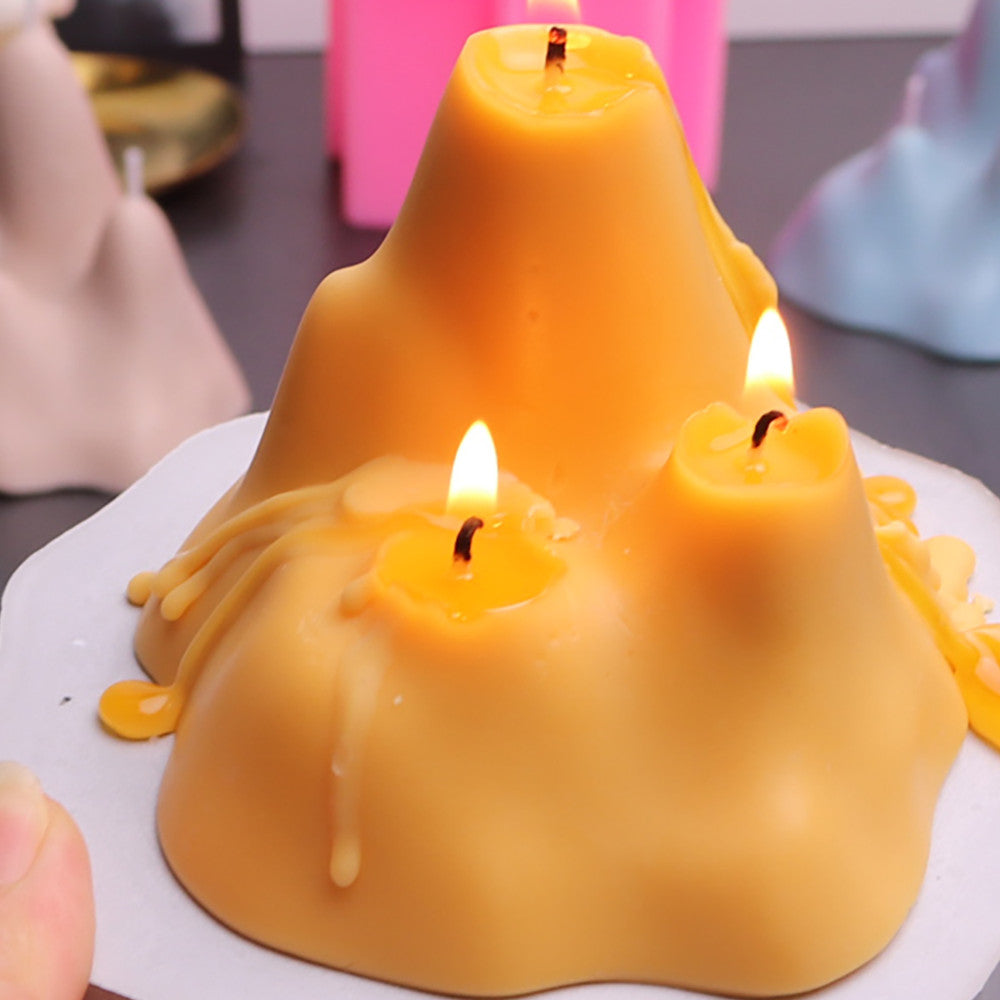Craft Breathtaking Mountain Candles with Melting Mountain Mould Candles Moulds