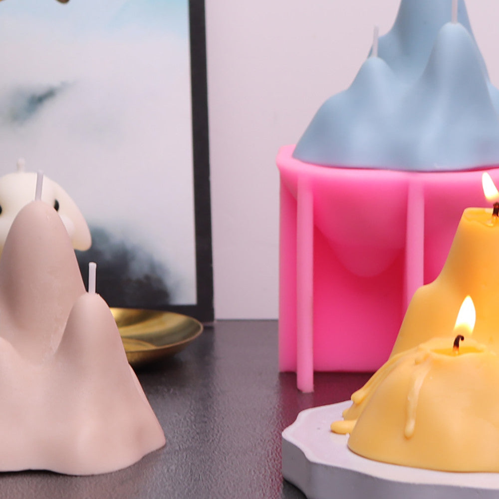 Craft Breathtaking Mountain Candles with Melting Mountain Mould Candles Moulds