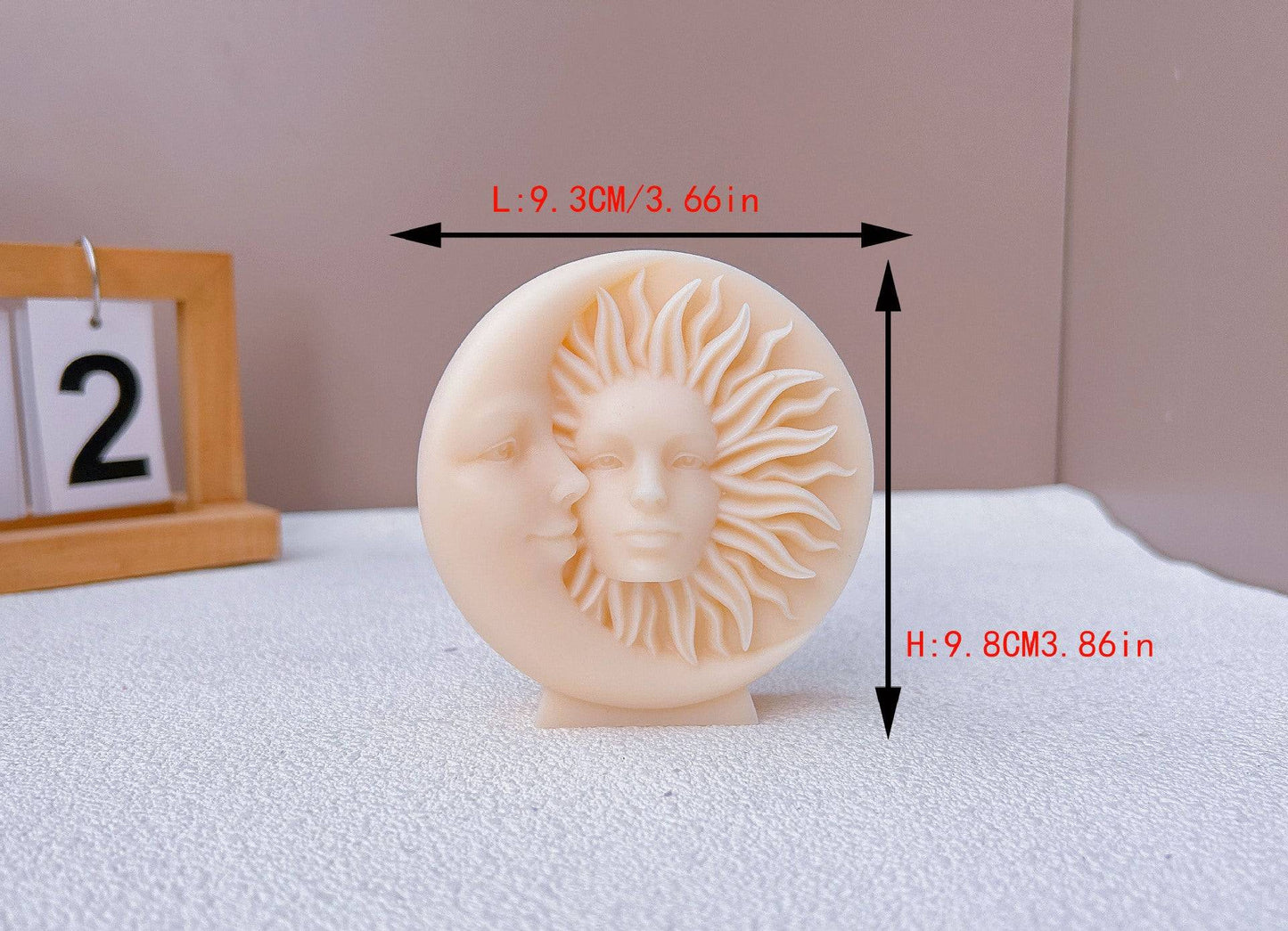 Craft Cosmic Magic with Our Sun and Moon Silicone Candle Mould Candles Moulds